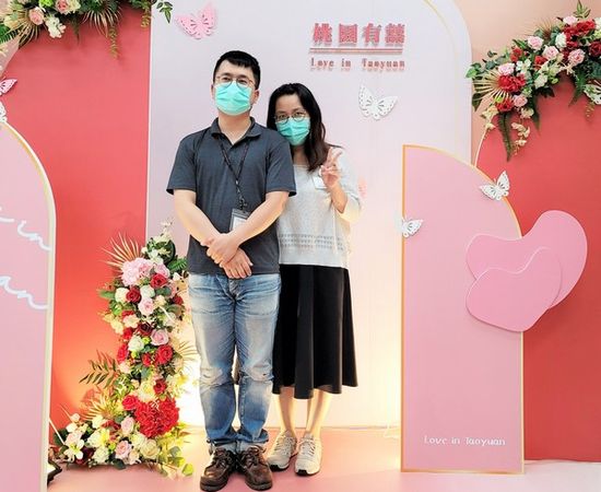 ▲2022西洋情人節桃園市85對新人結婚