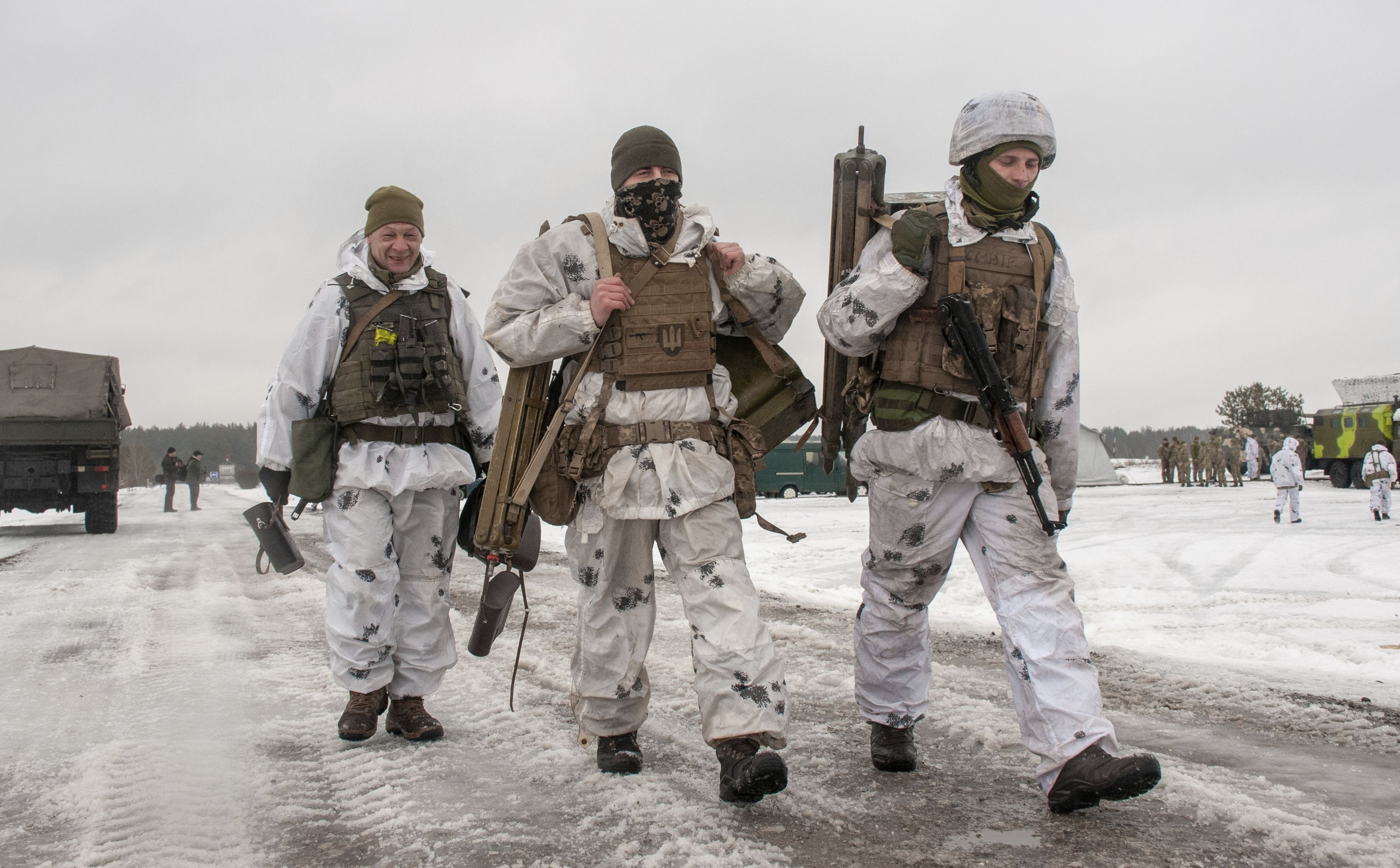 ▲▼烏克蘭軍隊在東北部哈爾科夫（Kharkiv）進行演習。（圖／達志影像／美聯社）