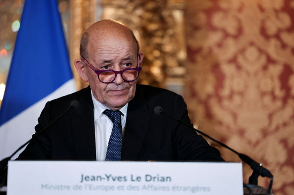 ▲▼法國外交部長勒德里安（Jean-Yves Le Drian）。（圖／路透）