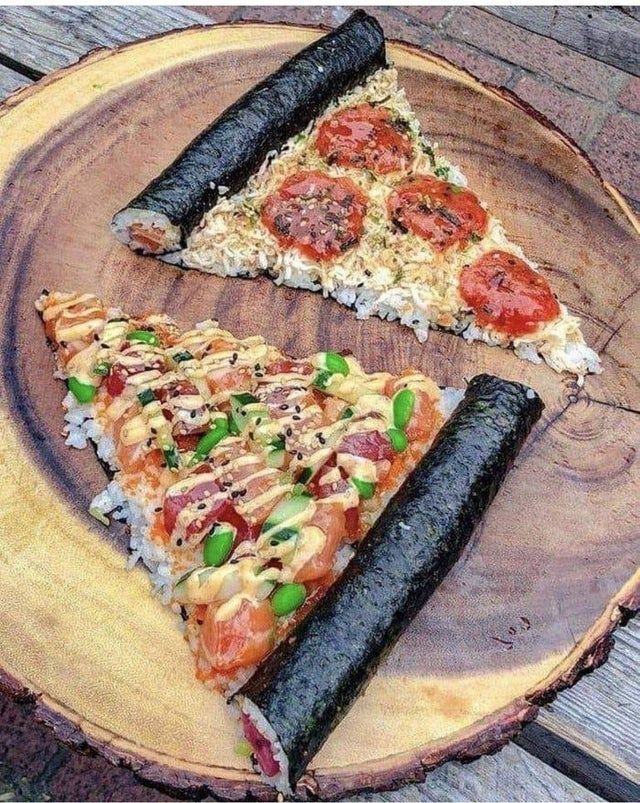 ▲▼紫菜包飯披薩（圖／翻攝自reddit）