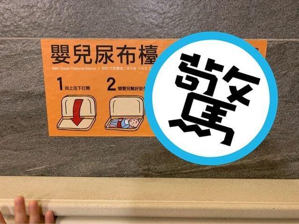 嬰兒尿布台的「正確使用方式」讓網友笑翻。（翻攝自PTT）