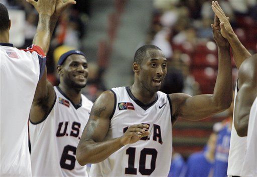 ▲▼詹姆斯、布萊恩2008年代表美國男籃參加北京奧運。（圖／達志影像／美聯社）