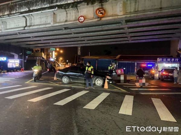 ▲▼宜蘭市東港路與慈安路口車禍。（圖／記者游芳男翻攝）