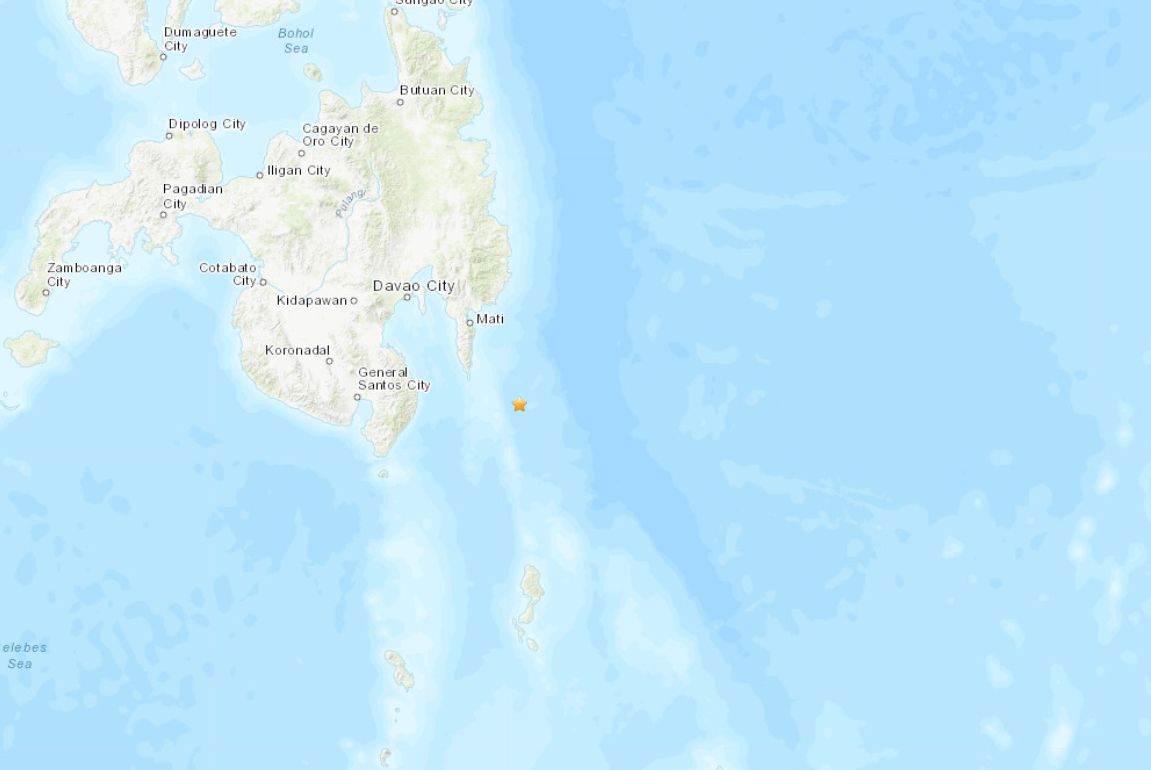 ▲▼菲律賓民答那峨島發生地震  規模5.9。（圖／翻攝USGS）