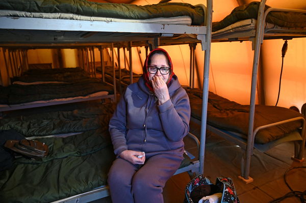 ▲▼烏東地區撤離民眾19日抵達俄羅斯南部羅斯托夫地區一個帳篷營地。（圖／路透）