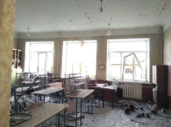 ▲▼俄媒：烏克蘭砲攻打中2所學校。（圖／翻攝自俄新社Telegram）