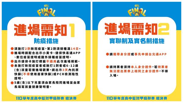 ▲110學年度HBL總決賽將於2月26日開放索票。（圖／高中體總提供）