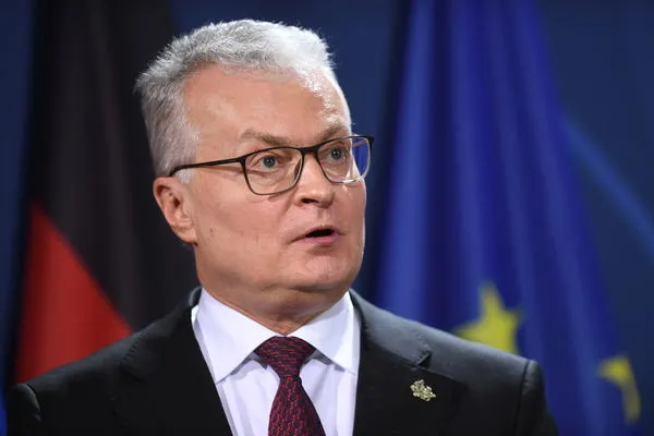 ▲▼   立陶宛總統瑙塞達（Gitanas Nauseda）。（圖／路透）