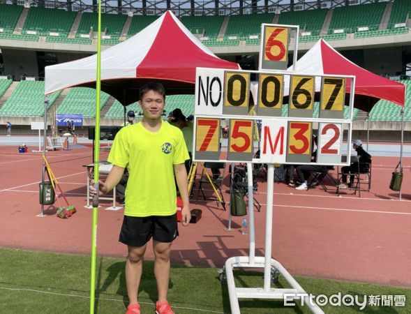 ▲▼港都盃國男組標槍金牌黃潮鴻            。（圖／記者謝孟儒攝）