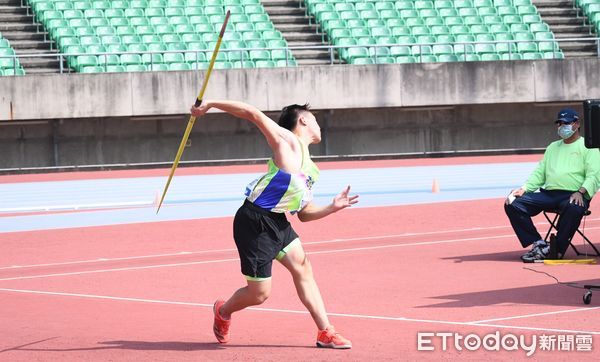 ▲▼港都盃國男組標槍金牌黃潮鴻            。（圖／記者謝孟儒攝）