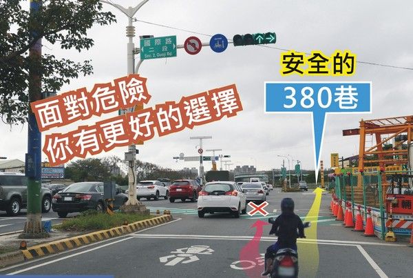 ▲南桃園交流道汽機車分流。（圖／交通局提供）