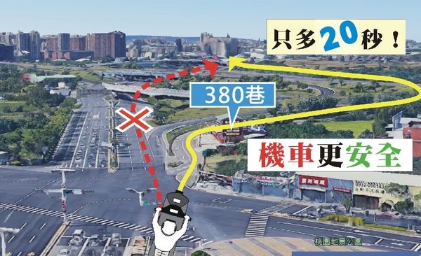 ▲南桃園交流道汽機車分流。（圖／交通局提供）