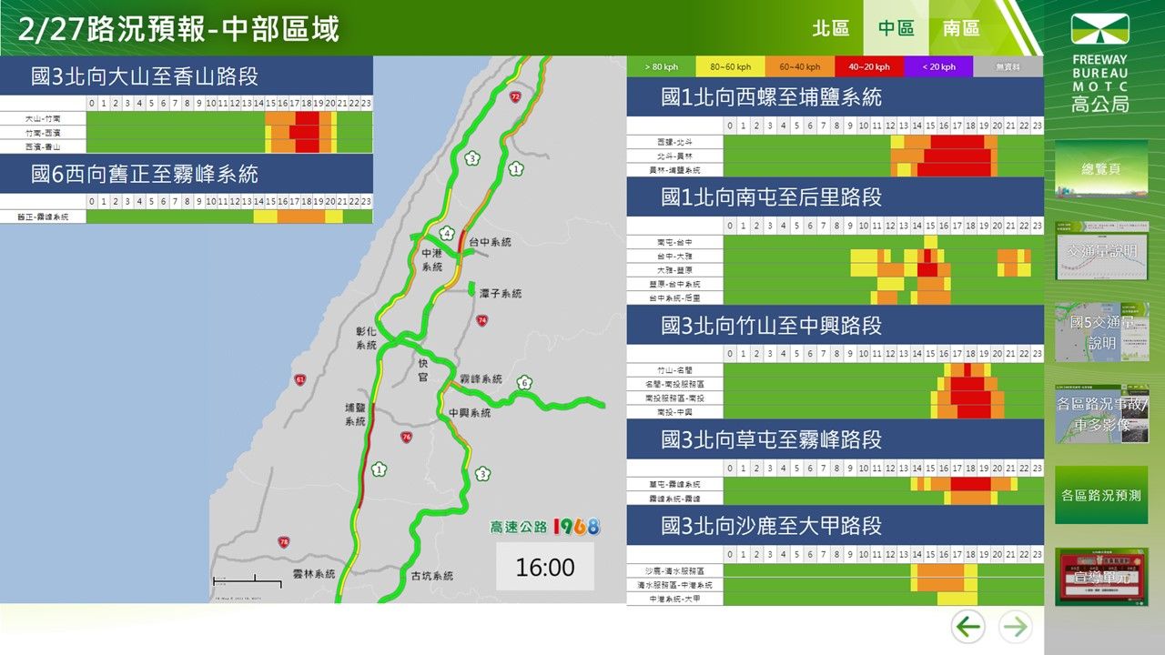 ▲▼0227國道壅塞路段 。（圖／高公局提供）