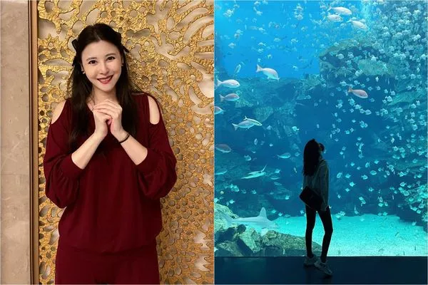 ▲▼穆熙妍打卡水族館挨轟「讓水母哭泣」！　傻眼解釋：沒變相鼓勵。（圖／翻攝自Facebook／穆熙妍 Crystal Mu）