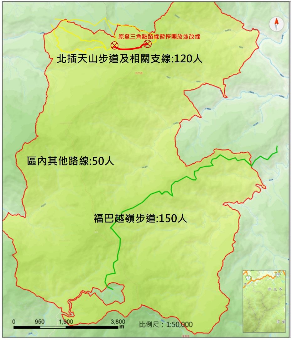 ▲▼插天山自然保留區5月起「調整路線」　未申請最高罰15萬。（圖／新竹林區管理處提供）