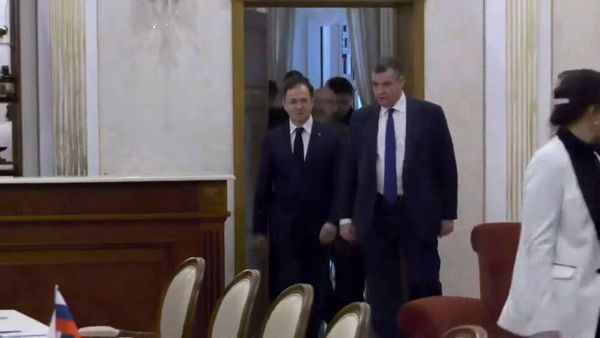 ▲▼烏克蘭與俄羅斯在白俄羅斯舉行會談。（圖／路透）