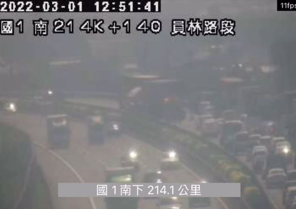 ▲▼國1聯結車追撞事故。（圖／記者攝）