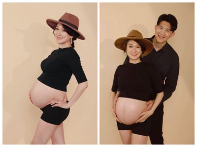 主播李美萱曬「28周雙胞胎巨肚」　路人驚：要生了吧！