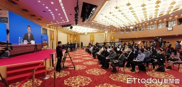 ▲▼ 2022年3月3日，大陸全國政協十三屆五次會議新聞發布會在北京舉行。            。（圖／記者任以芳攝）