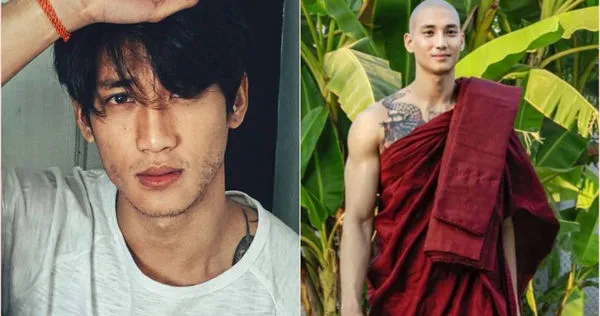 被稱為「地表最帥和尚」的緬甸男模Paing Takhon過去遭到緬甸軍政府逮捕，如今獲得赦免出獄。（圖／翻攝自Paing Takhon臉書）
