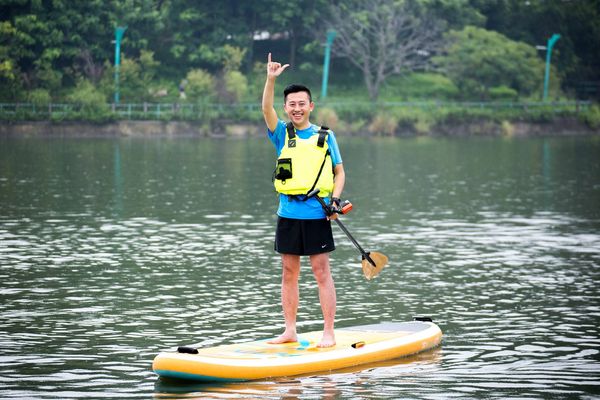 ▲青草湖水波穩定，是全台首屈一指的大規模半封閉式水域場地。（圖／新竹市政府提供）