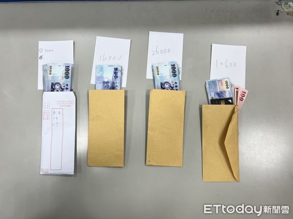 ▲台南市警一分局緝獲2名詐騙車手，起獲贓款10萬多元，大追查幕後詐騙集團中。（圖／記者林悅翻攝，下同）