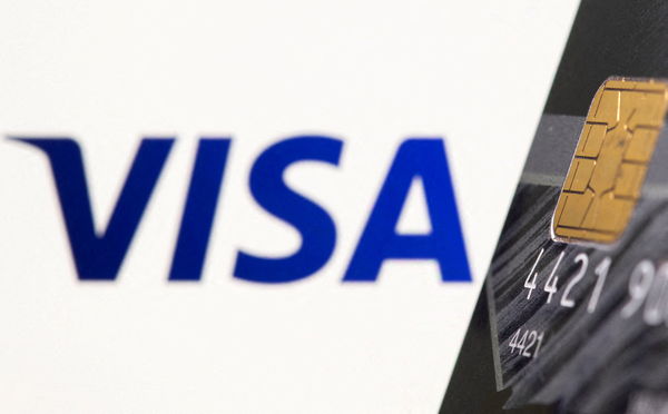 ▲信用卡組織Visa加入制裁俄羅斯行列，宣佈暫停在俄羅斯境內的業務。（圖／路透）
