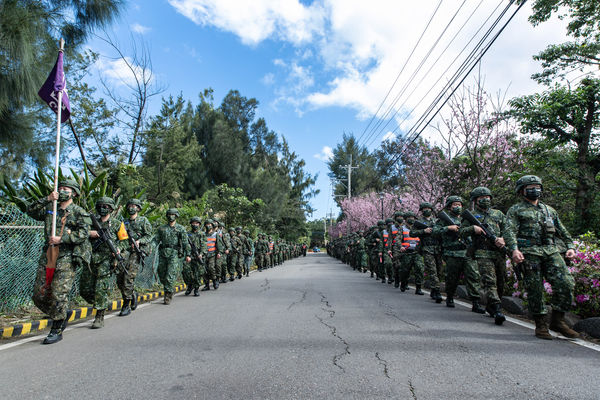 ▲▼新制教召第四天操課內容，執行5公里行軍訓練。（圖／軍聞社）