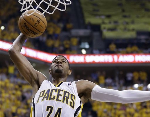 ▲喬治末節猛飆21分，率領溜馬免於淘汰命運。（圖／達志影像／美聯社）