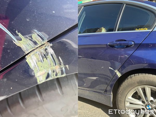 ▲▼軍卡擦撞BMW「市民大道躲貓貓」！駕駛夫「手機蒐證」氣炸大罵。（圖／記者張君豪翻攝）