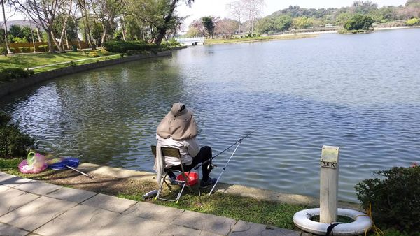 ▲▼台南虎頭埤釣魚比賽。（圖／記者林悅翻攝）