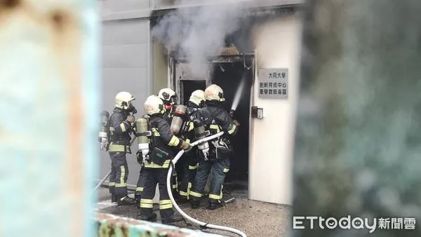 ▲▼大同大學火警。（圖／記者黃彥傑攝）