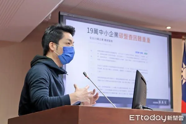 ▲▼蔣萬安在質詢時，關心台灣碳稅機制的建立。（圖／蔣萬安臉書）