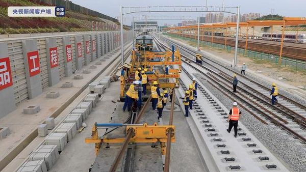 ▲▼「福廈高鐵」正式開工　陸第一條跨海高鐵「橫跨3海灣」。（圖／翻攝CCTV）