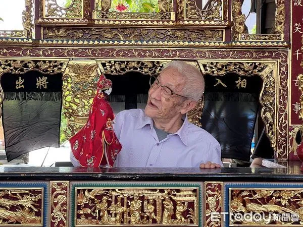 ▲布袋戲國寶大師陳錫煌             。（圖／記者陳崑福翻攝，下同）