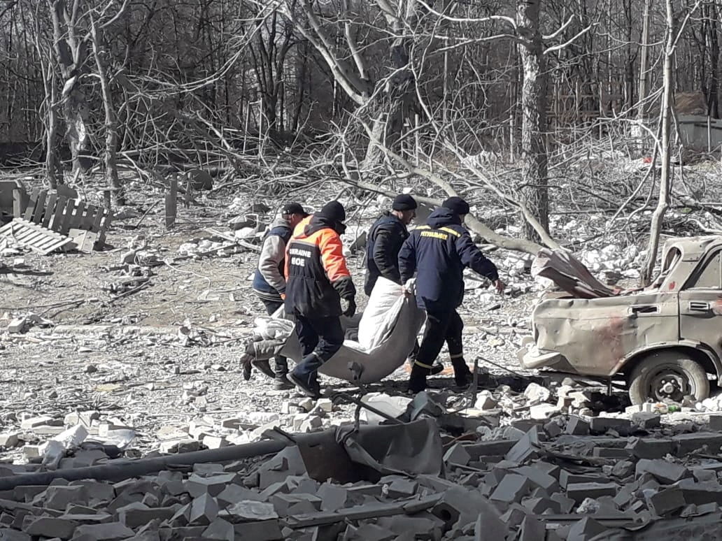 ▲▼切爾尼戈夫(Chernihiv)遭空襲。（圖／路透）