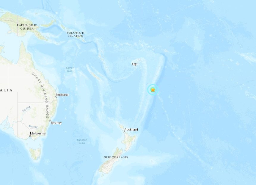▲▼ 東加南方地震。（圖／翻攝USGS）