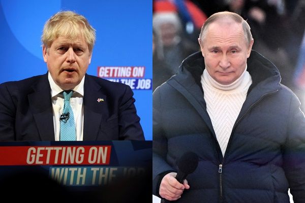 ▲▼英國首相強生（左）；俄羅斯總統普丁。（組圖／路透）