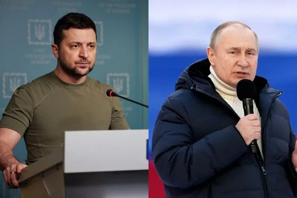 ▲▼烏克蘭總統澤倫斯基（左），俄羅斯總統普丁（右）。（組圖／路透）