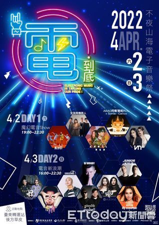 ▲▼台東「ECMF電到底-不夜山海電子音樂祭」4月2日至3日盛大登場，邀請世界百大DJ壓軸演出。（圖／記者王兆麟翻攝，下同）