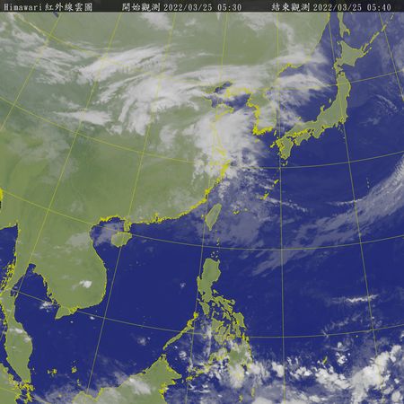 ▲▼衛星雲圖。（圖／翻攝中央氣象局）
