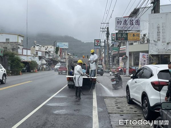 ▲台東新增1確診，衛生局今日上午針對確診足跡進行清消。（圖／記者楊漢聲翻攝）