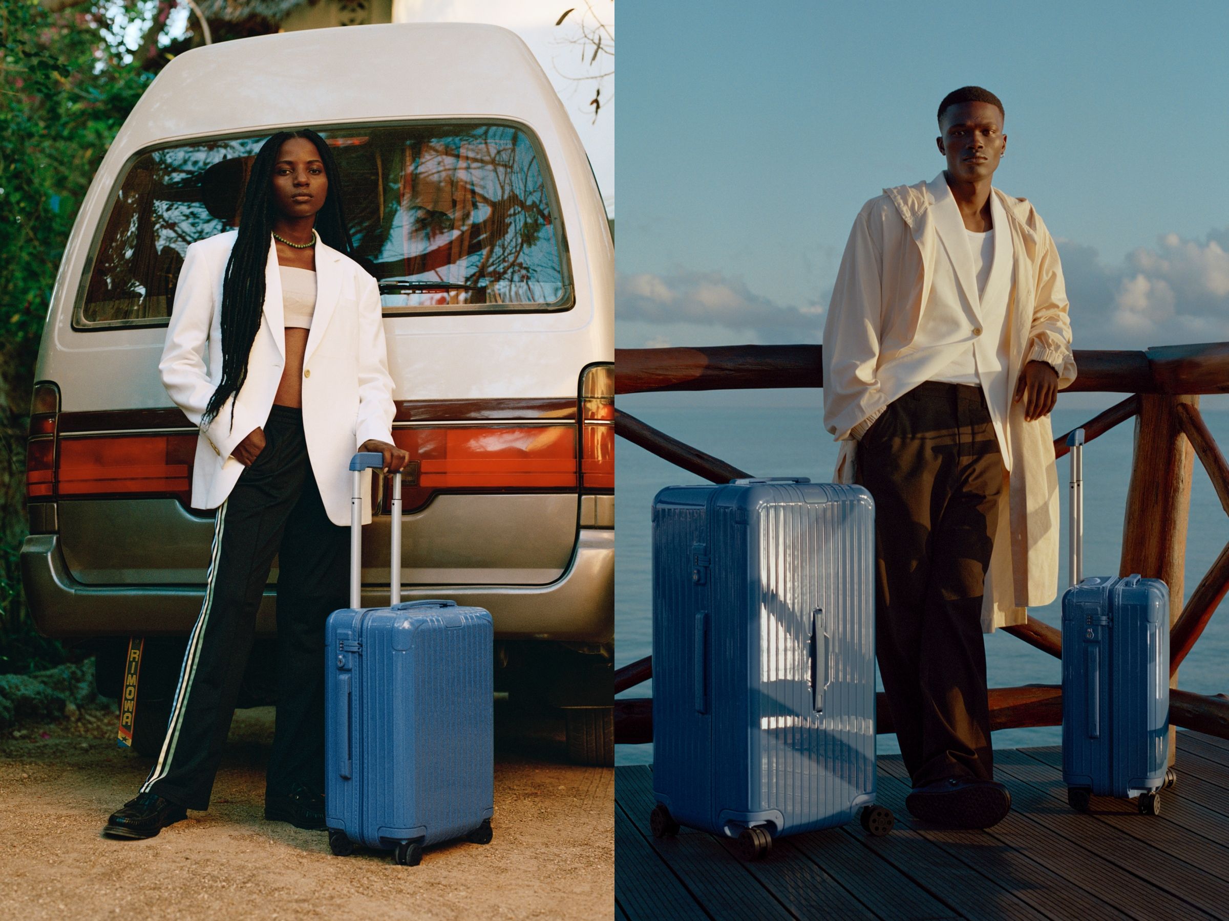 ▲RIMOWA行李箱新色霧藍色、火鶴紅色。（圖／品牌提供）