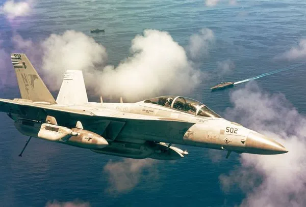 ▲▼美軍EA-18G「咆哮者」（Growler）電子作戰機、電戰機。（圖／取自美國海軍官網https://www.navy.mil/）
