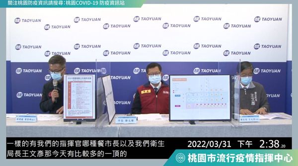 ▲▼0331桃園防疫記者會,鄭文燦。（圖／翻攝自臉書）