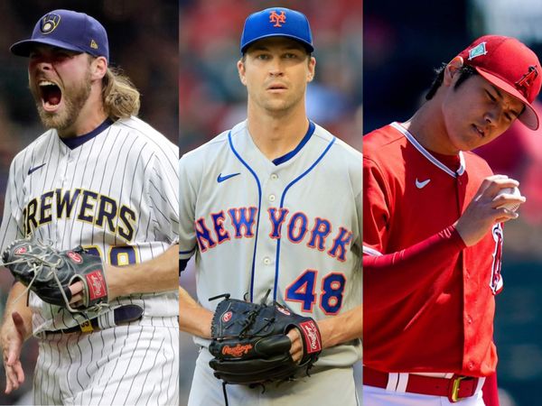 ▲▼ 2022大聯盟開幕戰先發投手Corbin Burnes、Jacob deGrom、大谷翔平。（圖／達志影像／美聯社）