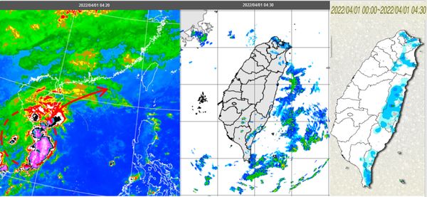 ▲▼衛星雲圖。（圖／中央氣象局）