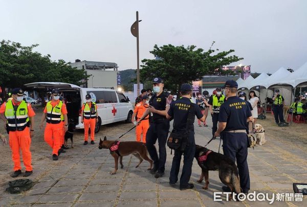 ▲2022台灣祭，屏東縣警方會同友軍總動員             。（圖／記者陳崑福翻攝，下同）