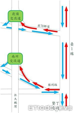 ▲清明連假，東港警分局規劃好交通疏導措施             。（圖／記者陳崑福翻攝，下同）