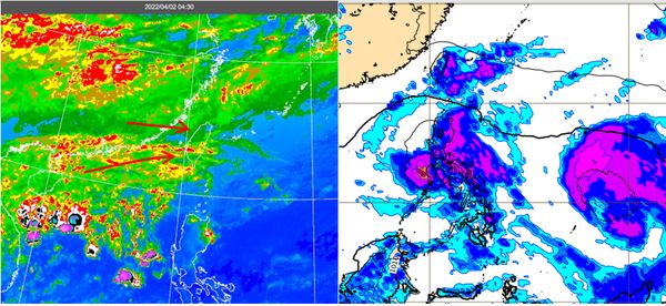 ▲▼衛星雲圖。（圖／翻攝中央氣象局）